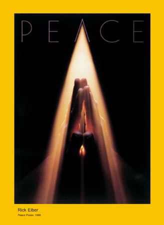 Rick Eiber- Peace Poster. 1988